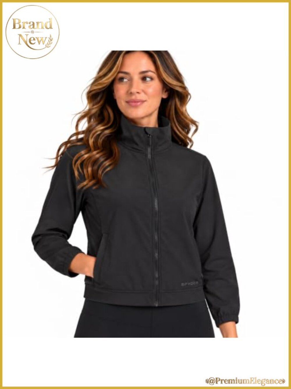 Spyder Women's Lightweight Ripstop Mesh Full Zip Jacket Stretch Casual